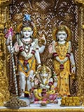Bhagwan Shri Shankar, Shri Parvatiji and Shri Ganeshji